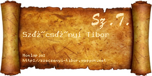Szécsényi Tibor névjegykártya